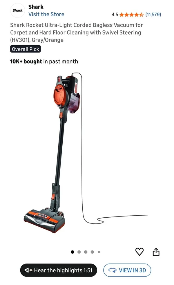 Amazon Home & Kitchen product with View in 3D