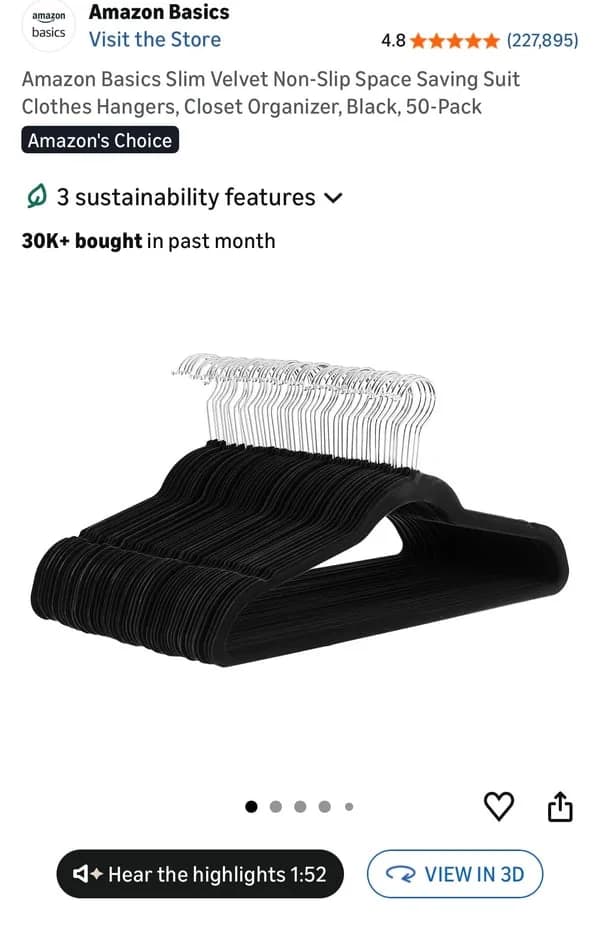 Amazon Home & Kitchen product with View in 3D