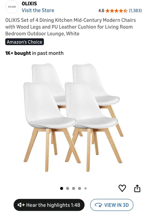 Amazon Home & Kitchen product with View in 3D