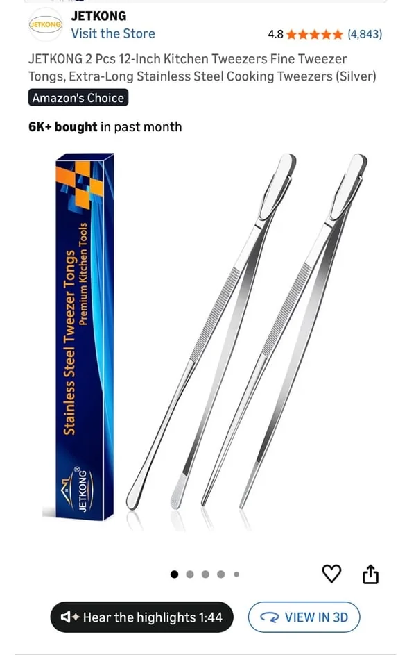 Amazon Home & Kitchen product with View in 3D