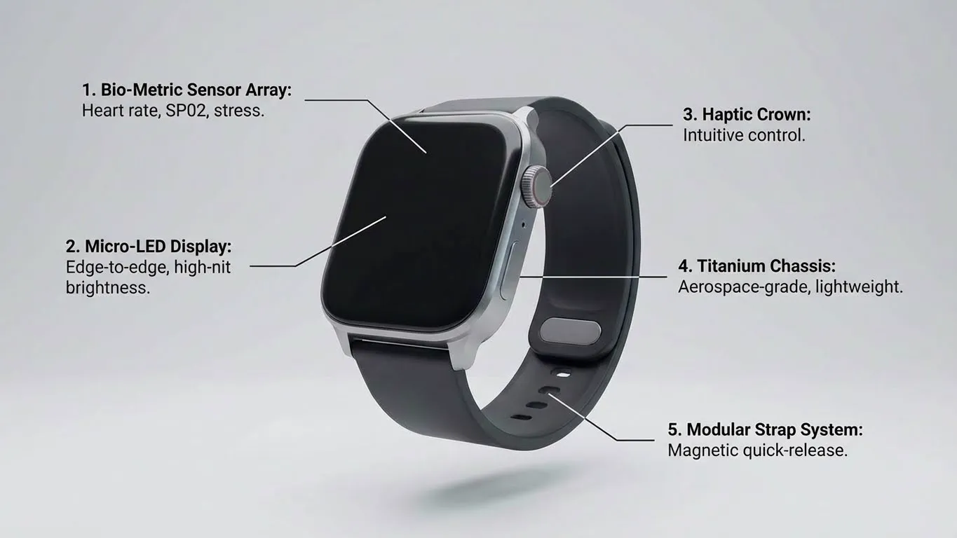 Product dimensions technical view